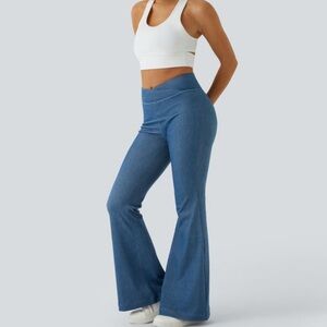 Halara Flex™ High Waisted Crossover Casual Flare Jeans